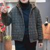 Casual Cotton Clothing Women's Winter Retro Plaid Hooded Fashion Loose Warm Comfortable Lightweight Cotton Clothing