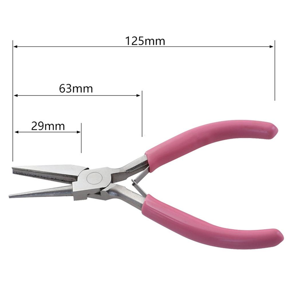 Cute Pink Anti-slip Splicing &Fixing Jewelry Pliers Tools for Jewelery Making