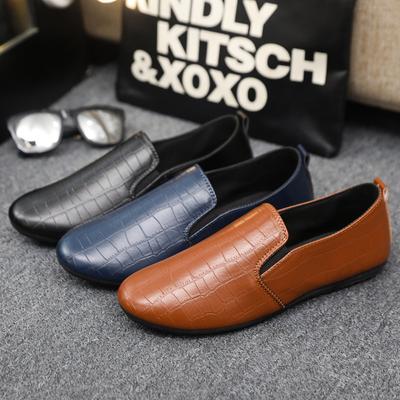 2025 Summer New Leather Shoes Men's Korean Version Trend Driving Casual Shoes Fashion Doudou Shoes Men's One 2025