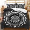 Mandala Duvet Cover Set Elephant Boho Chic Hippie Twin Bedding Mandala Polyester Comforter Cover Adults Double Queen King Size