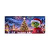 480CM*210CM/Christmas Garage Door Stickers Decorative Hanging Cloth Holiday Party Layout Door Stickers Tapestry Cloth Hanging Cloth Garage Decoration