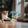 Interactive Cat Toys For Indoor Cats, Wobbly Stimulating Toys To Keep Bored Adult Cats Busy And Entertain Themselves, Cute And Fun Feather And Bal