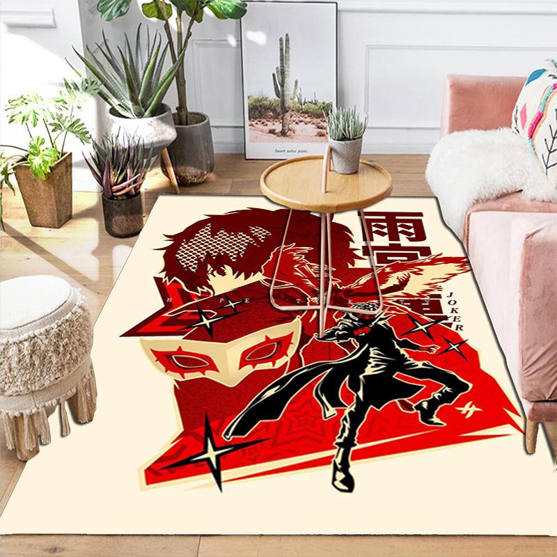 Persona 5 (Variant) Rug Floor Mat for Living Room or Bedroom Soft and Comfortable Carpet a Gift for Birthday and Holiday.
