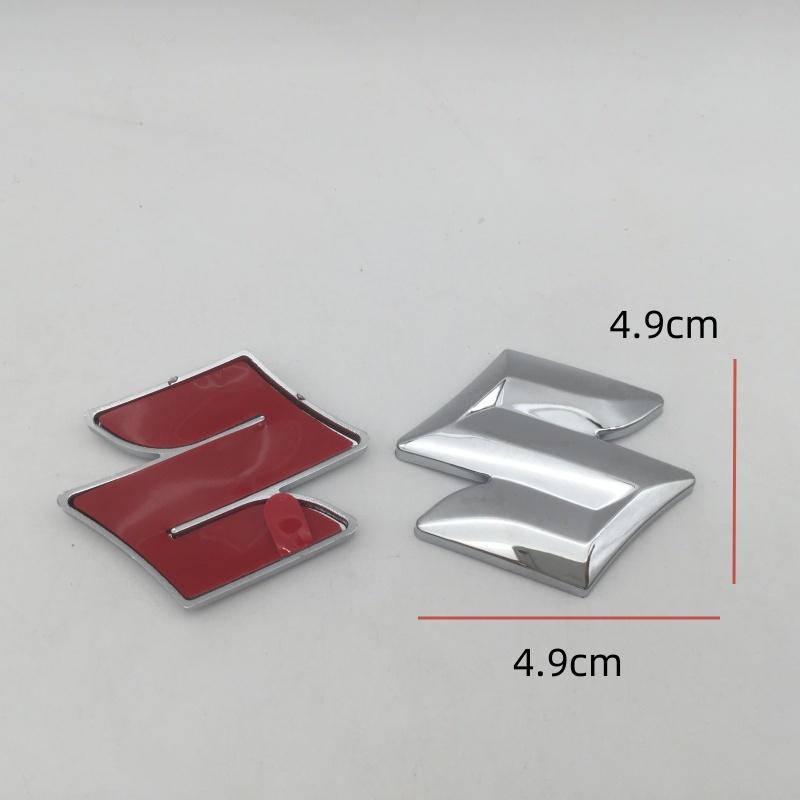 1 Stück 3D ABS für Suzuki Auto Emblem Motorhaube vorne Heckklappe Kofferraum-Plakette Lenkrad-Aufkleber Decal Styling Zubehör