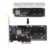 Xiwai 4X Host Converter EDSFF NVMe Ruler 1U Thickness Short SSD Carrier Adapter PCI-E4.0 GEN-Z E1.S 5.9mm 8.0mm