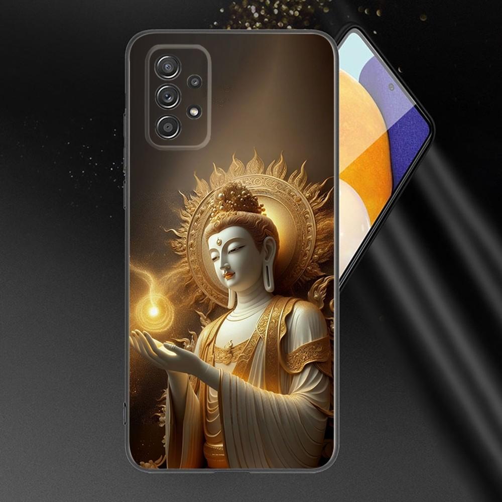 Lord Buddha Phone Case For Samsung Galaxy A13,A21s,A22,A31,A32,A52,A53,A71,A80,A91 Soft Black Phone Cover
