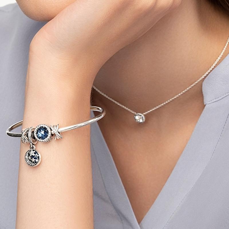 Pandora Star Fairy Tale Set 925 Silver Bracelet Women's Blue ZT0652