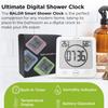 BALDR LCD Digitale Wasserdichte Badezimmer Wanduhr Duschuhren Timer Temperatur Feuchtigkeit Küche Waschraum Timer