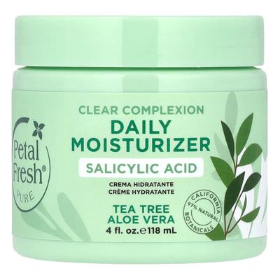 Pure, Heldere Huid Dagelijkse Moisturizer, Tea Tree, Aloë Vera, 4 fl oz (118 ml)
