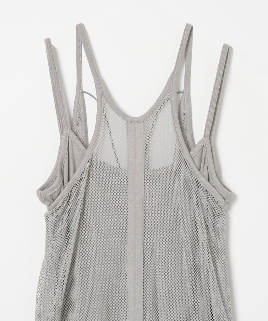 Milo Woman Mesh Back String Jersey Dress [Light Grey]