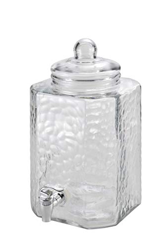 Captain Stag UW-2010 Glass Jug/Tank Drink Server, 6L Capacity, with Stand, High/Low Height Adjustable, 2-Way