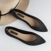 Yuzhihao Women's Fashion Closed-Toe Pointed Flat Sandals - Solid Color Summer Shoes