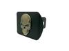 3D Skull Metal Trailer Hook Dust Plug Cover - Square Mouth Protection for American Trailers