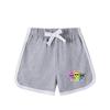 Kids' Summer Color Block Sports Set: Short Sleeve T-Shirt & Hot Pants