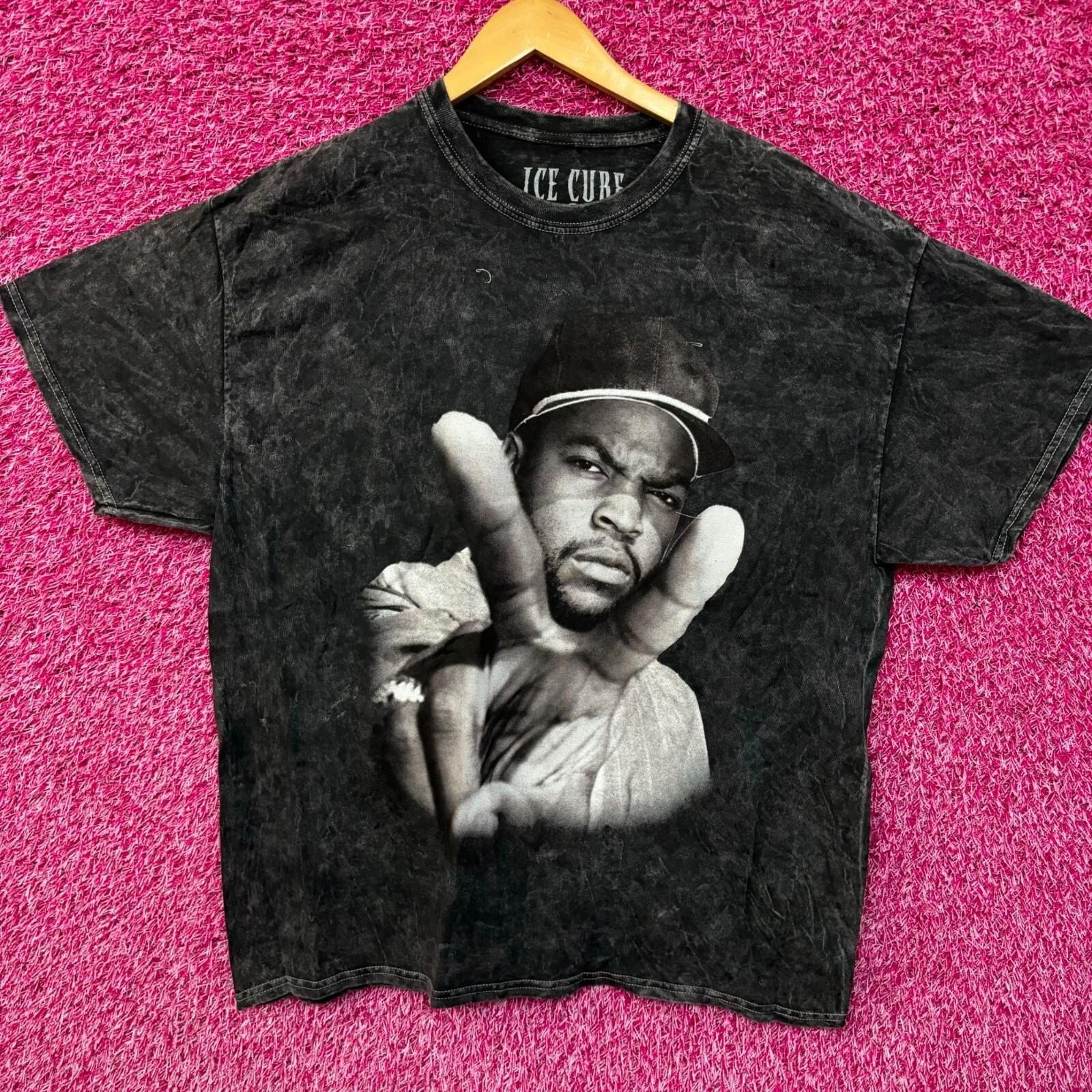 Ice Cube It Was a Good Day West Coast Rap Acid Wash Tee XL S