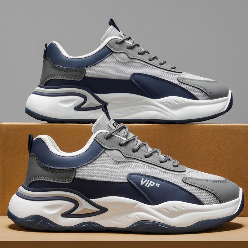 Men S Casual Breathable Mesh Running Sneakers Soft Sole Trendy Shoes
