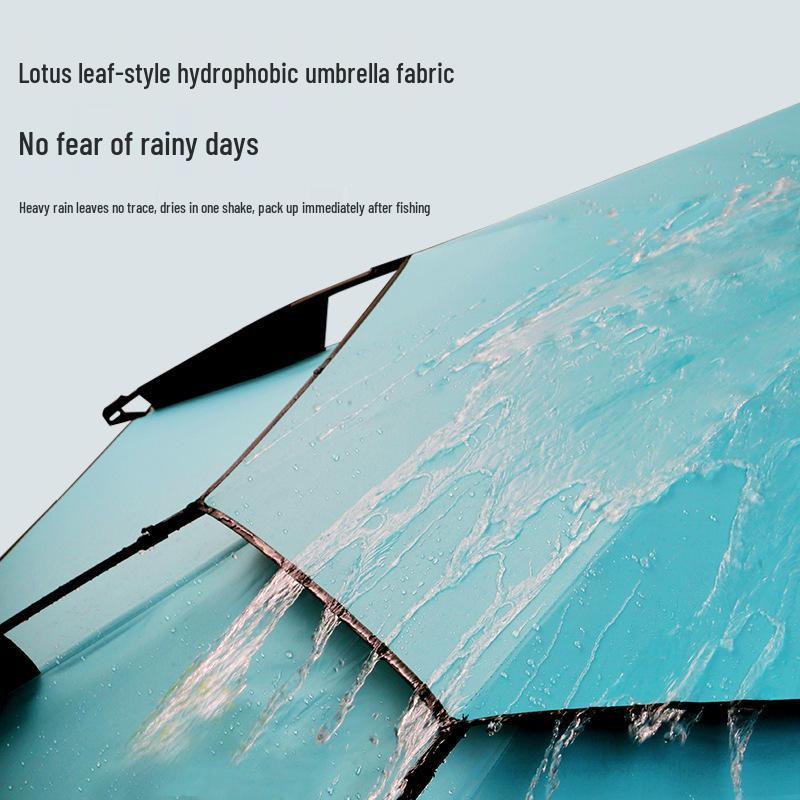 Large Outdoor Fishing Umbrella: Rainproof, Sunshade, Folding, Thickened, UV Protection