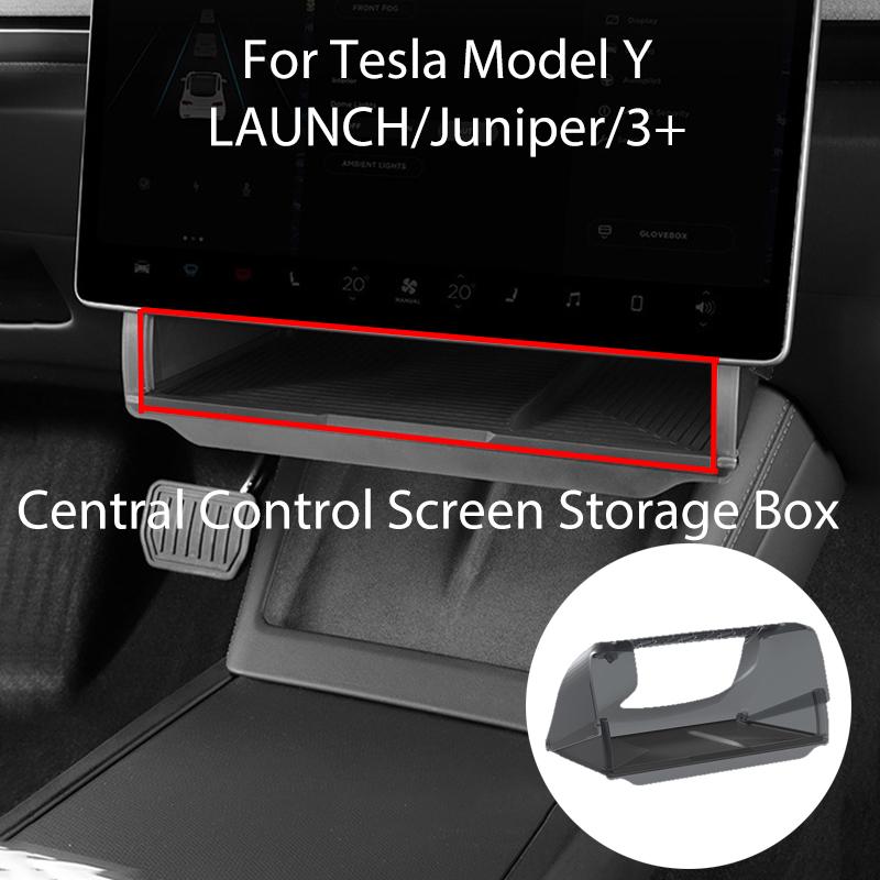 For Tesla Model Y LAUNCH/Juniper/3+ Highland Central Control Screen Storage Box Car Storage Box Automotive Accessories