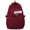 Schoolbags Elementary School Students Female College Students High School Students Junior High School Students Burgundy Backpack