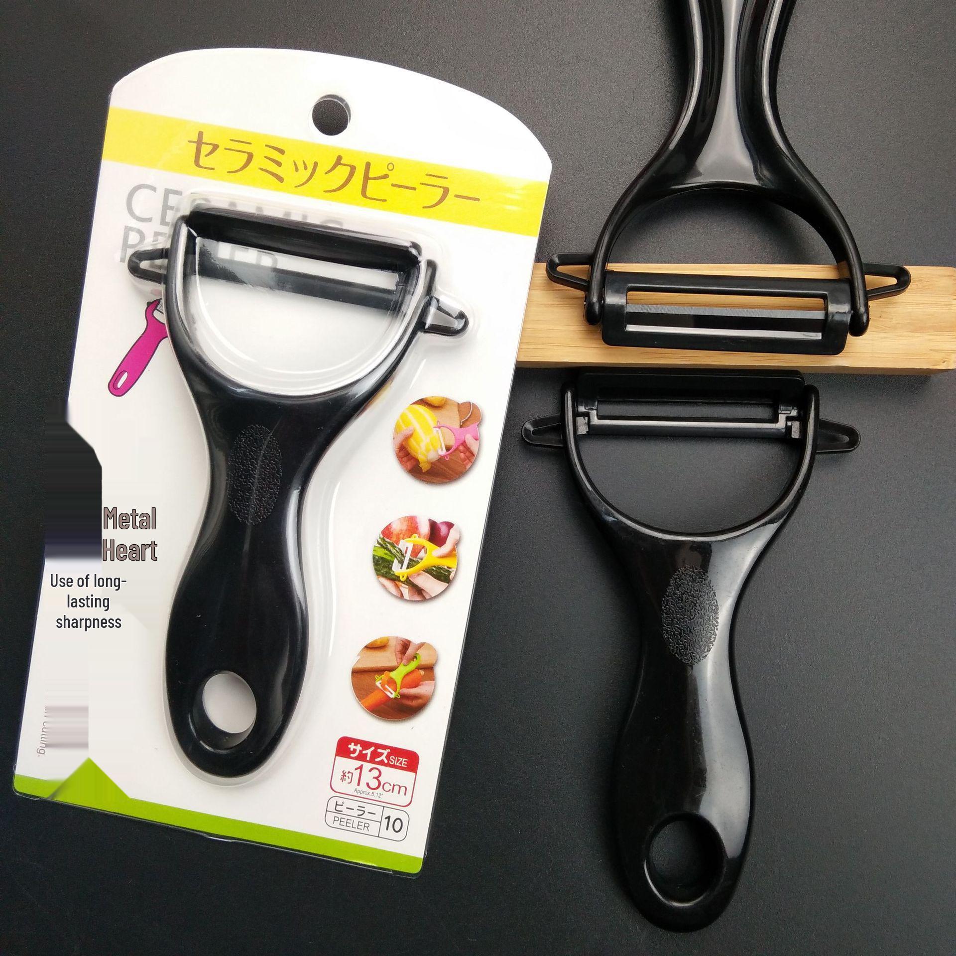 High-Quality Black Blade Ceramic Melon Grater & Fruit Slicer with Customizable Logo Fruit Peeler