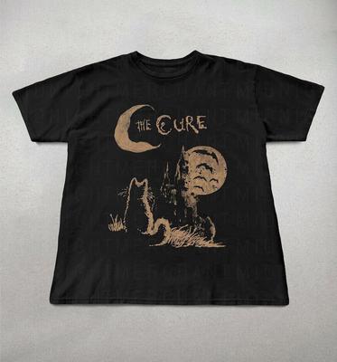 The Cure Cat Tee, 90s Alt Indie Rock, Unisex Shirt, Music Gifts, Cat Lover Gifts