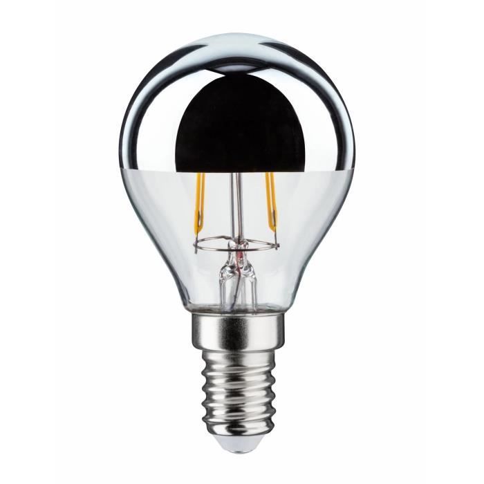 LED Bulb - Paulmann - E14 - 2.6W - Warm White - Silver Cap