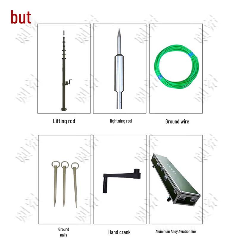 Portable Telescopic Lightning Rod System