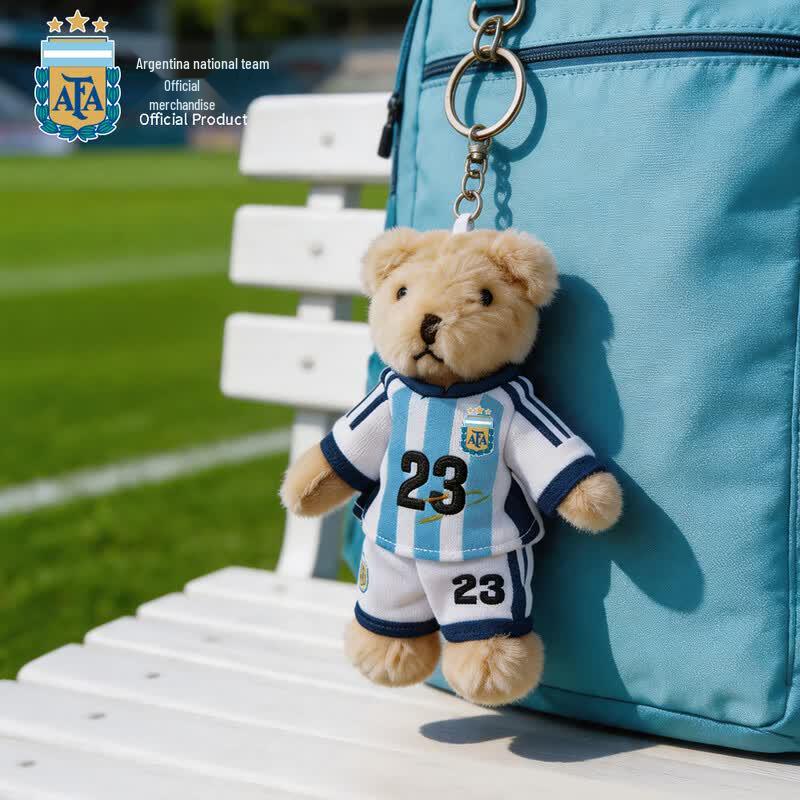 Argentina National Team #10 Plush Bear Keychain