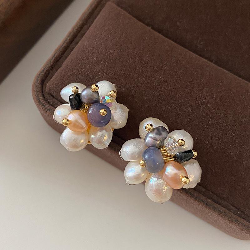 

Барочные жемчужные серьги-цветы - Ретро Винтаж Легкая роскошь для осени и зимы