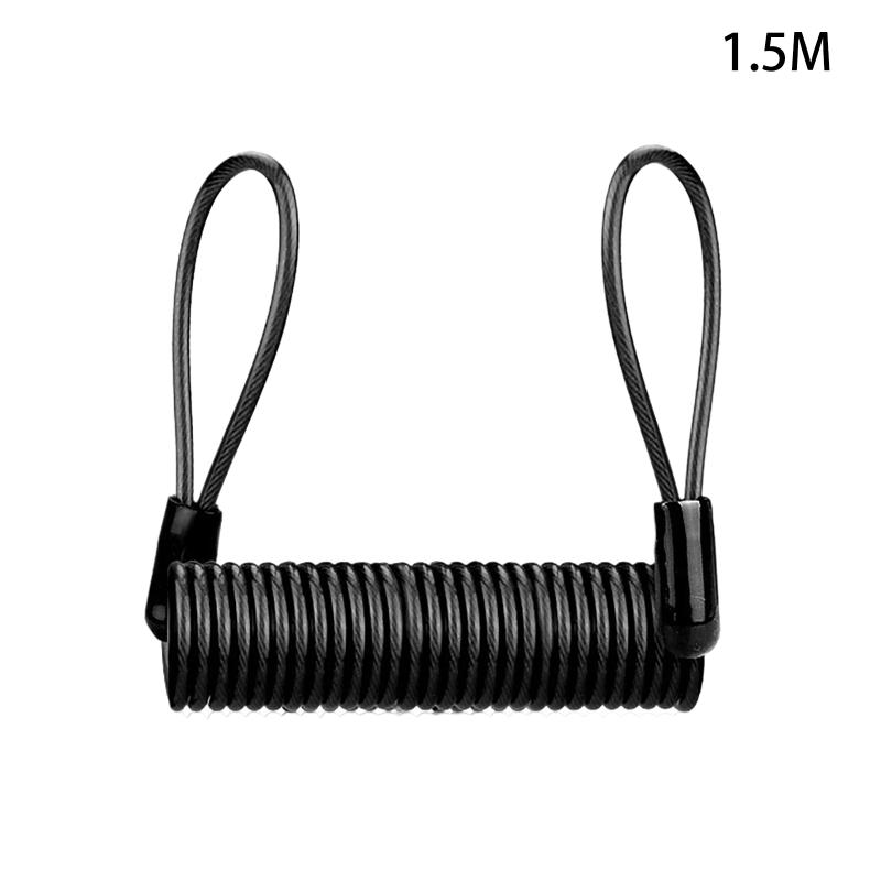 1.5m Disc Lock Reminder Cable, Anti-Theft Motorbike Motorcycle Wheel Disc Brake Alarm Lock Reminder Cable For Motorcycle Parts