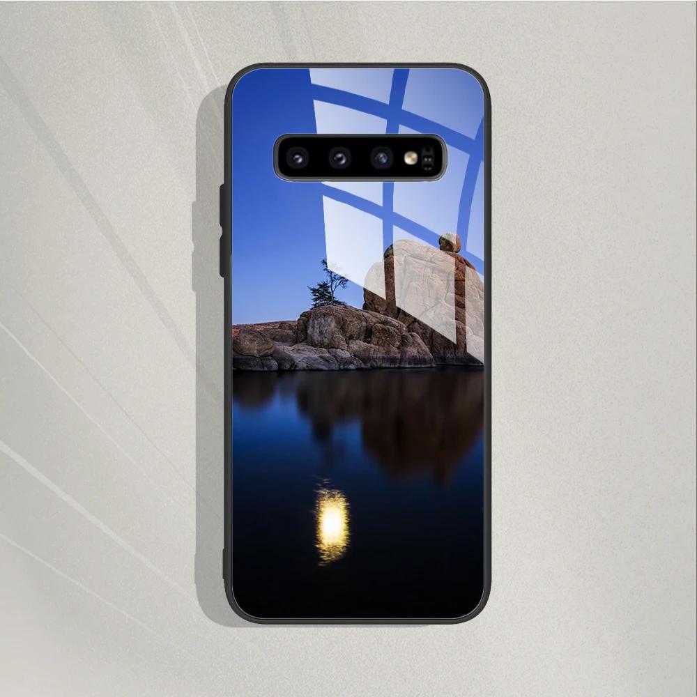 For Samsung Galaxy S10 S 10 Plus S10E Case Shockproof Tempered Glass Case Hard Back Cover Funda For Samsung S10 Case S 10 Bumper