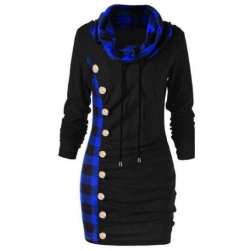 Женская клетчатая толстовка с длинным рукавом на пуговицах 3XL 1820₽