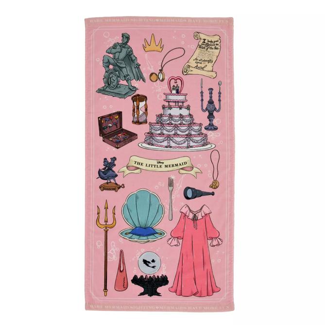 Disney The Little Mermaid Bath Towel Props Japan NEW Disney Store