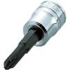 Kyoto Machine Tool Cross Bit Socket BT42P (KTC) 12.7mm (1/2 Inch) No.2