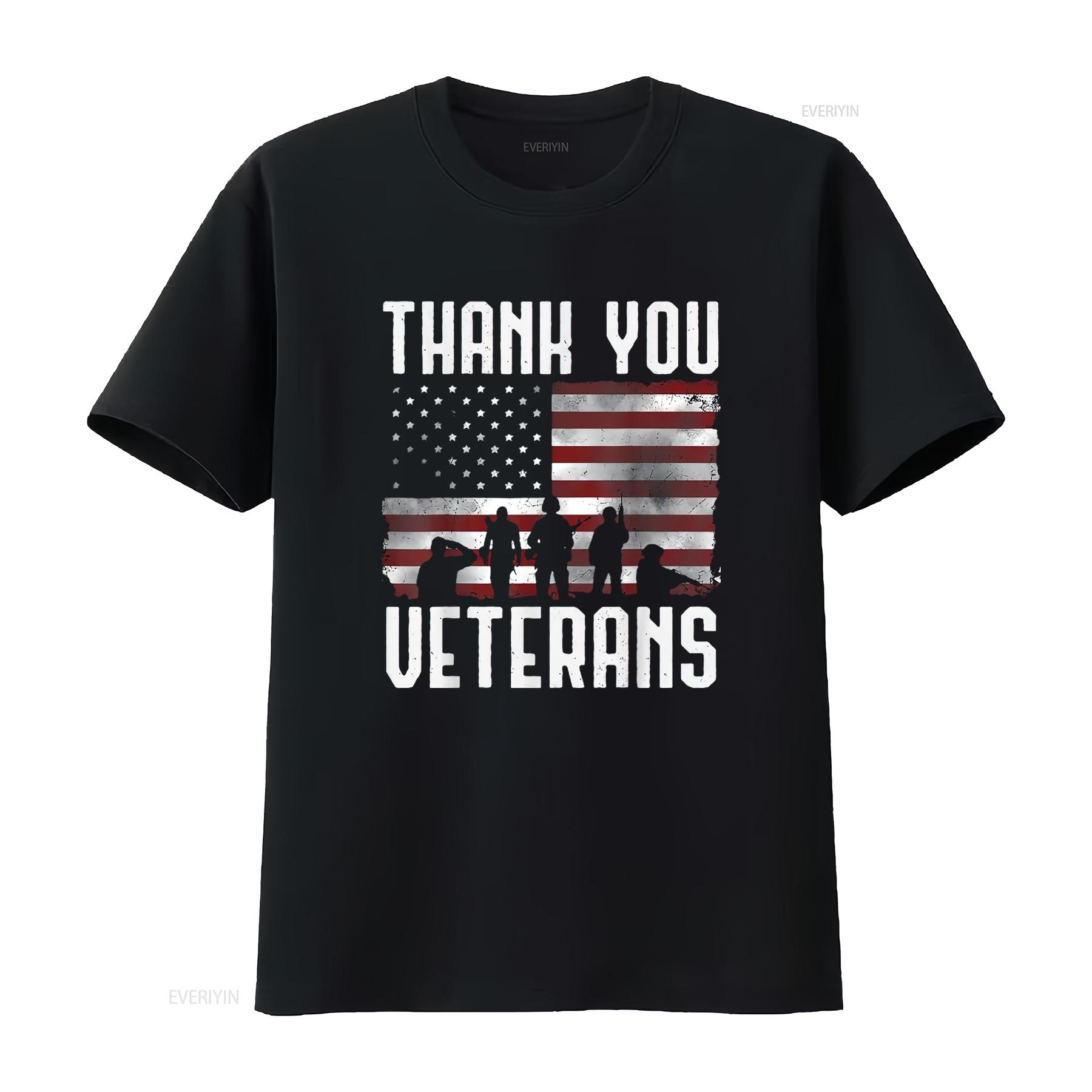 

Mens Veterans Day T Shirt s Thank You Proud Black 2X Large vintage Washed Versatile streetwear fashion Soft designer clothes 4XL