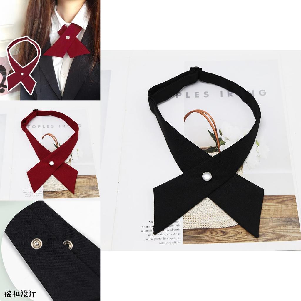 Classic Cross Tie Pendant For Womens College Shirt Uniform Accessory