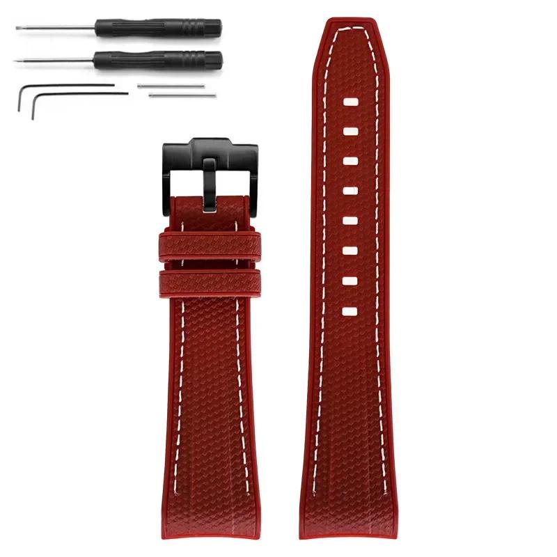 Liquid Silicone Strap Watch Band for Swatch X Blancpain Fifty Fathoms Sport Waterproof Replace Bracelet for Ocean of Storms 22mm 22mm