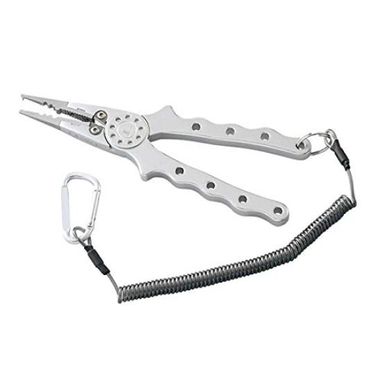 Gamakatsu Luxe Aluminum Pliers, 175mm, Metal Grip, LE-2478