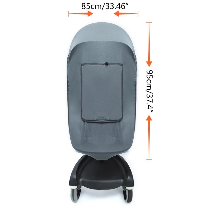 Baby Stroller Sun-Protection Cover UPF50+ UV Pram Sunshade Cover Elastic Stretchy Pushchair Sun Parasol Rainproof Cover