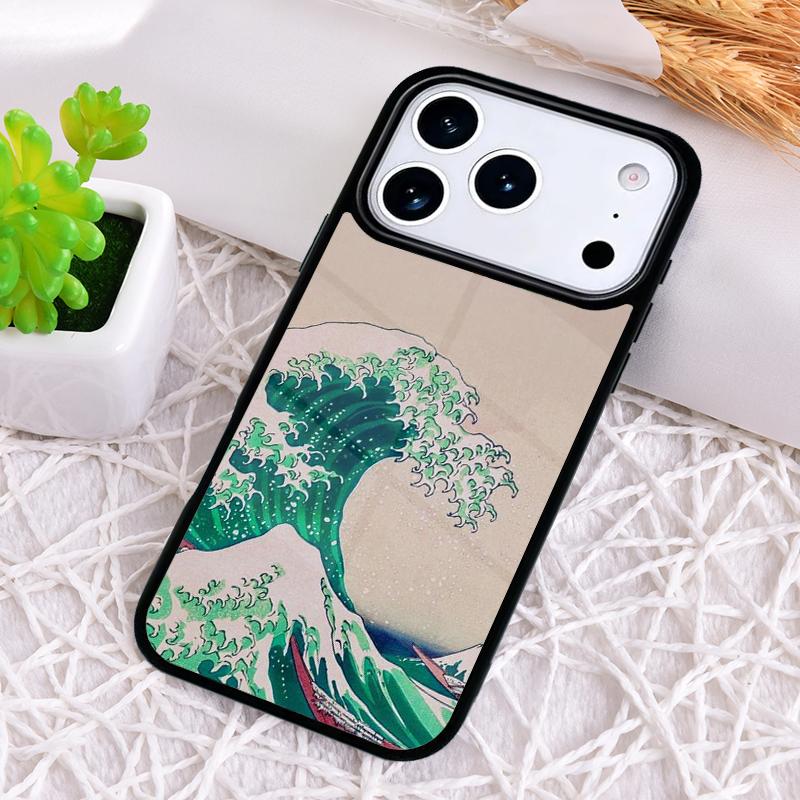 Cartoon Cute Stylish Waves Phone Case for iPhone 17 Air 16 15 11 12 14 13 Pro Max Shockproof Cover