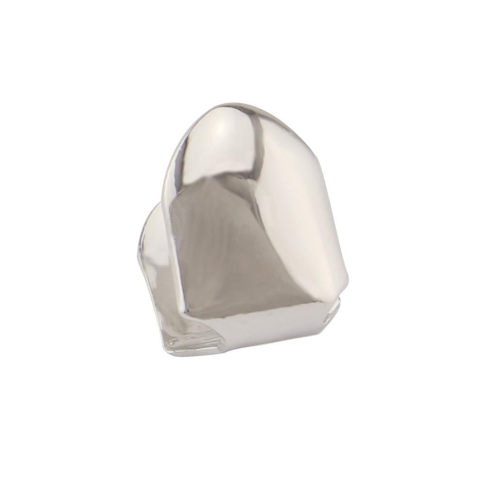 Dental Grills - Single Hip Hop Grills Cap for Teeth Mouth Party Accessories серебряный
