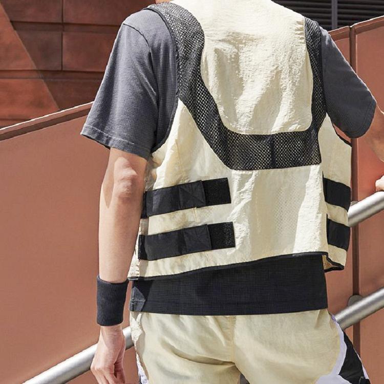 Jordan Woven Mesh Patchwork Breathable Utility Vest Men Vests Beach-Light-Yellow CZ4819-234