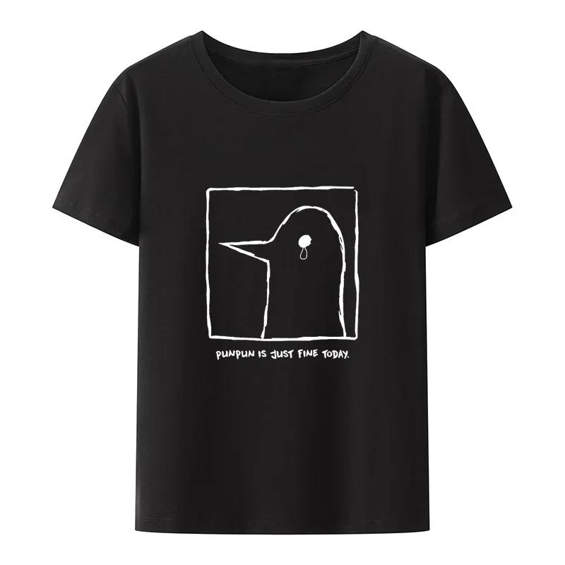 Oyasumi PunPun Modal Print T-Shirts Funny Anime Streetwear Camisetas Men Women Short-sleev Fashion Harajuku Cartoon Tee Shirt
