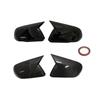 &  Version For Ford Mustang 2015-2024 Mirror Caps Pair Car Side Wing Rearview Mirror Cover Ox Horn Rearview