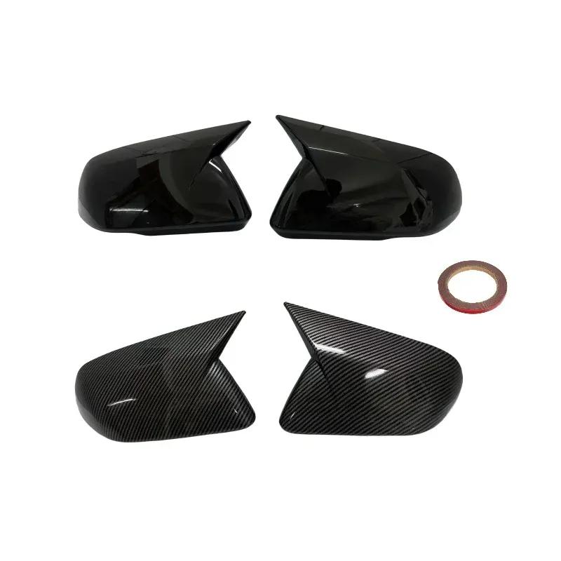 &  Version For Ford Mustang 2015-2024 Mirror Caps Pair Car Side Wing Rearview Mirror Cover Ox Horn Rearview