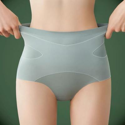 Enge Unterwäsche für Damen Taillenformend Sommer-Dessous Dünnes Design Hüftlift Hohe Taille Ohne Abdrücke Slips