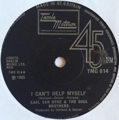 7inch Record EARL VAN DYKE & THE FUNK BROTHERS - I Can't Help Myself / How Sweet It  TMG814 Tamla Motown 1972 UK Soul/Funk Used