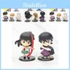 Adorable Inuyasha Chibi Figure Collection Pvc Cake Topper Blind Box Set 8-10cm