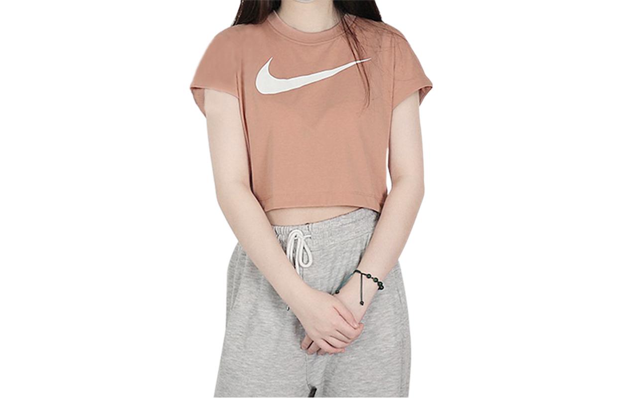 Nike T Shirts Women s Pink Crew Neck Moderate Other CN7101-605