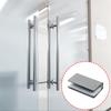 Pack of 8 Sturdy Magnetic Iron Glass Cabinet Latches Adjustable Frameless Clamp for Door Catching Replacement Parts